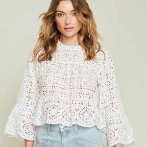 Veronica Beard Emmalyn Eyelet Top